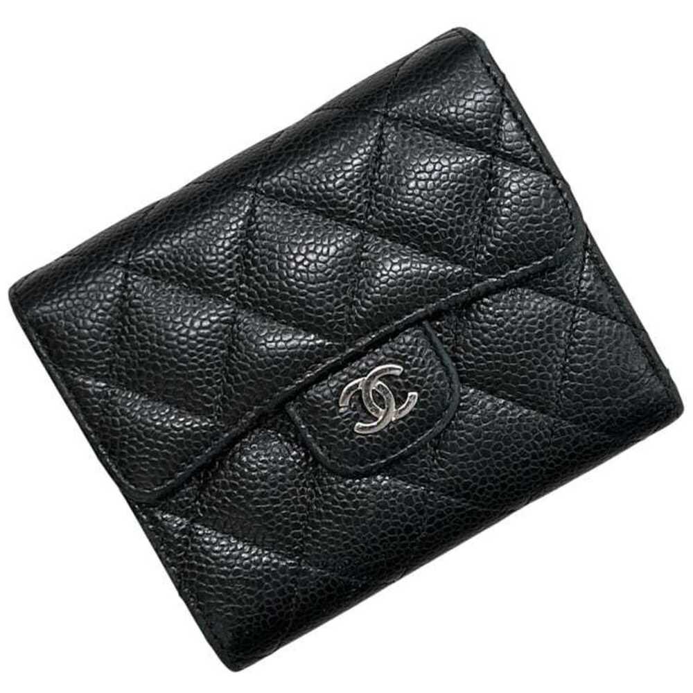 Chanel Tri-fold Wallet Limeless Classic Black Matelassé AP0231 (Serial Number...